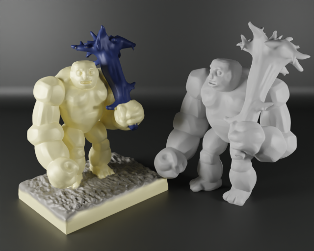 Stone Giant Model Cetak 3D .c4d .max .obj .3ds .fbx .stl .blend 
