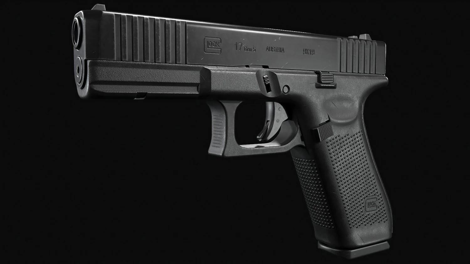 Glock G17 Gen5 3D Model .c4d .max .obj .3ds .fbx .stl .blend