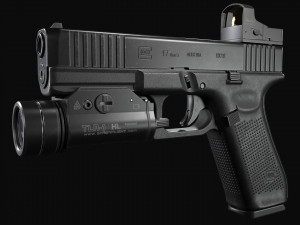 Glock 17 with attachments Modèle 3D