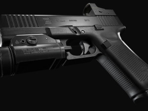 Glock 17 with attachments 3D 模型