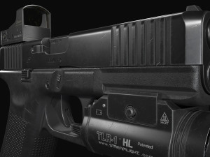 Glock 17 with attachments 3D 模型
