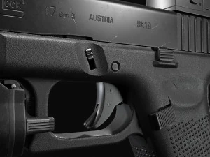 Glock 17 with attachments 3D Model