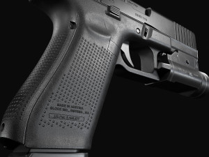 Glock 17 with attachments 3D 模型