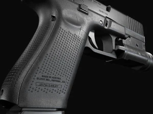 Glock 17 with attachments 3D Model