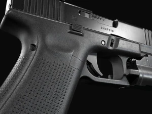 Glock 17 with attachments 3D Model