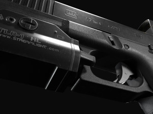 Glock 17 with attachments 3D 模型