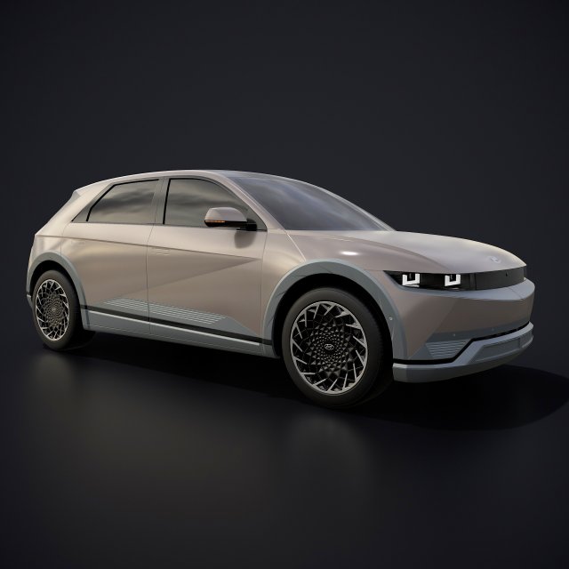 Hyundai Ioniq 5 2022 game ready 3D 模型 .c4d .max .obj .3ds .fbx .stl .blend 