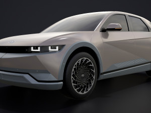 Hyundai Ioniq 5 2022 game ready 3D 模型