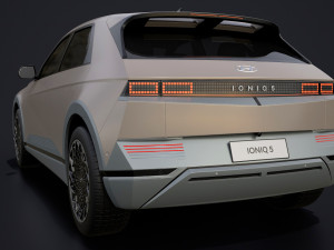 Hyundai Ioniq 5 2022 game ready 3D 模型