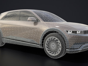 Hyundai Ioniq 5 2022 game ready 3D 模型