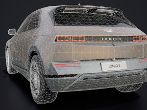Hyundai Ioniq 5 2022 game ready 3D 模型