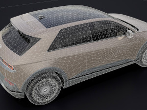 Hyundai Ioniq 5 2022 game ready 3D 模型