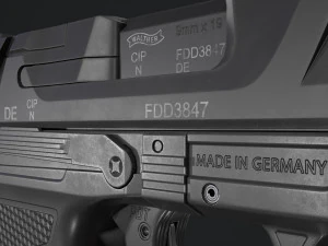 Walther PDP Full-Size 3D Model