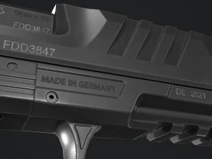 Walther PDP Full-Size 3D Model