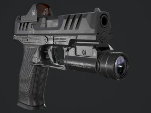 Walther PDP Fullsize con allegati Modello 3D