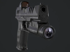Walther PDP Fullsize con allegati Modello 3D