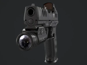 Walther PDP Fullsize con allegati Modello 3D