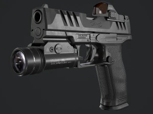Walther PDP Fullsize con allegati Modello 3D