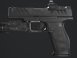 Walther PDP Fullsize with attachments Model 3D