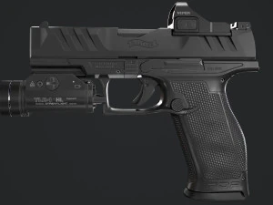 Walther PDP Fullsize con allegati Modello 3D