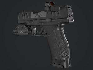 Walther PDP Fullsize with attachments Model 3D