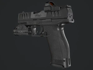 Walther PDP Fullsize con allegati Modello 3D