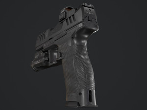 Walther PDP Fullsize with attachments Model 3D
