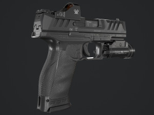 Walther PDP Fullsize with attachments Model 3D