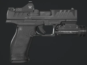 Walther PDP Fullsize con allegati Modello 3D