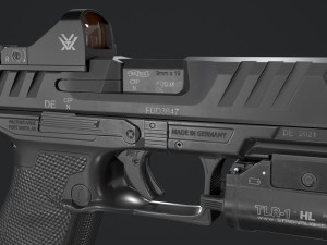 Walther PDP Fullsize with attachments Model 3D
