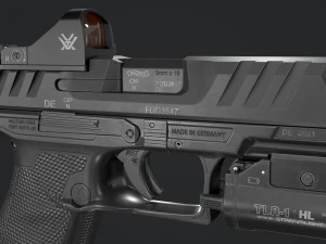 Walther PDP Fullsize con allegati Modello 3D