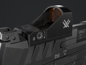 Walther PDP Fullsize with attachments Model 3D