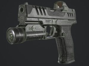 Walther PDP Fullsize with attachments Model 3D