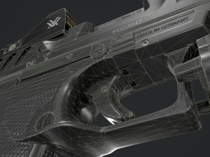 Walther PDP Fullsize with attachments Model 3D