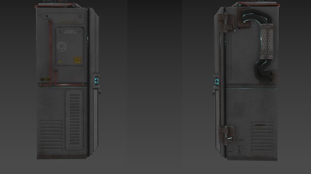 refrigerator for storing biomaterials Modelo 3D .c4d .max .obj .3ds .fbx .stl .blend 