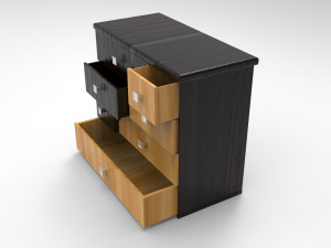 chest of drawers Modèle 3D