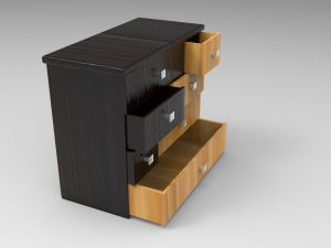 chest of drawers Modèle 3D