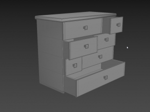 chest of drawers Modèle 3D
