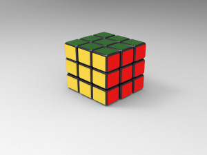 rubiks cube 3Dモデル