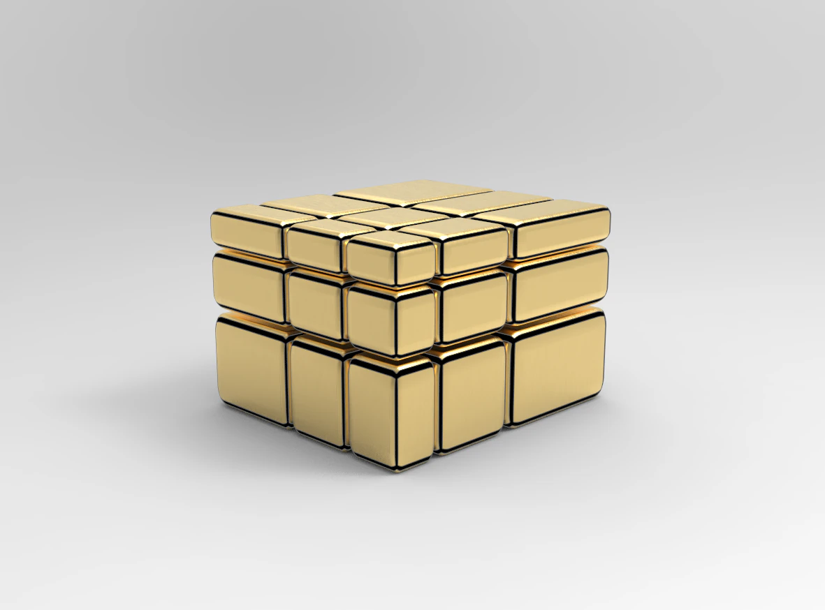 mirror block 3D Model .c4d .max .obj .3ds .fbx .stl .blend 