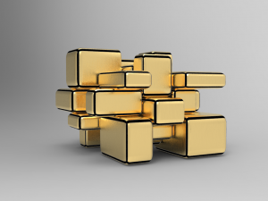 three models of the mirror block 3Dモデル