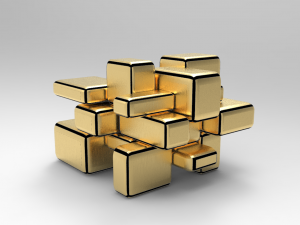 three models of the mirror block 3D Модель