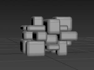 three models of the mirror block 3D Модель