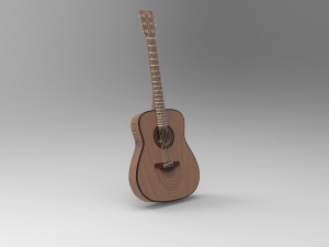 acoustic guitar 3D Models