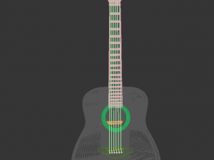 acoustic guitar 3D Модель