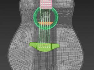 acoustic guitar 3D Модель