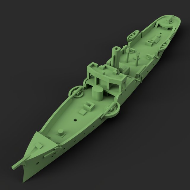 chinese cruiser kiang chia Model Cetak 3D .c4d .max .obj .3ds .fbx .stl .blend 