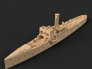chinese cruiser kiang yi Modèles 3D en vedette