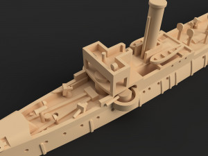 chinese cruiser kiang yi 3D 프린트 모델