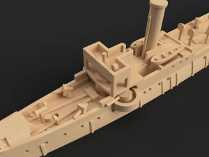 chinese cruiser kiang yi 3D Print Model
